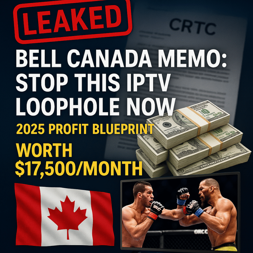 IPTV reseller Canada 2025 – Bell Canada IPTV loophole for 90% profits